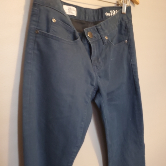 GAP 1969 Navy Blue Flare Pants Curvy Profile - Size 26/2 a/c - Picture 3 of 10